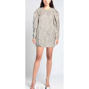 IRO Paris Metallic/ Light Purple Mini Dress NWT Size 40/Large